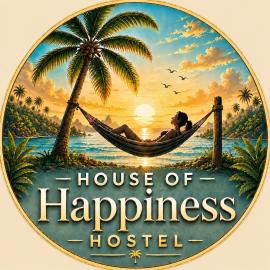House Of Happiness Hostel With Rooftop 7 min by walk from Pier, hótel í Thongsala