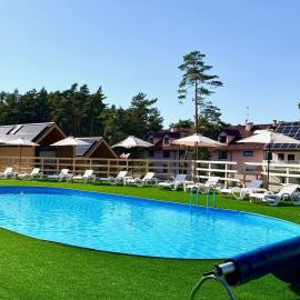 Bursztynowo, hotell i Kąty Rybackie