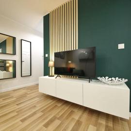 Modern, atmospheric apartment with air conditioning
