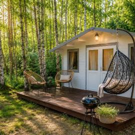 Baltic Beach Cozy Tiny House B, hotel v destinaci Pērkone