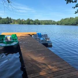 Domek na Kaszubach nad jeziorem Kamień - Prywatne Jacuzzi i Rowerek Wodny