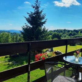 Apartmán s výhledem do krajiny Jestřabí v Krkonoších