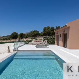 Akrothea villa with panoramic view and private pool