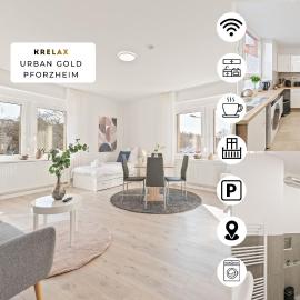 KRelax Urban Gold - 4 Bedrooms - Balcony - Large Parking Space - Smart TVs - Central Location - Up to 8 Guests, khách sạn ở Pforzheim