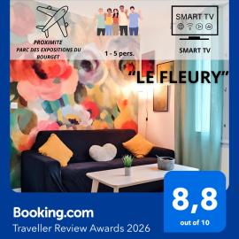 Le Fleury appartement moderne 2 chambres, à côté du salon du Bourget, hotel a Le Blanc-Mesnil