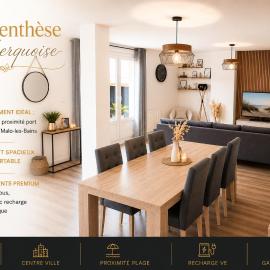 La Parenthèse Dunkerquoise - Appt luxe, balnéo, jardin et garages avec chargeur vh électrique, khách sạn ở Dunkerque