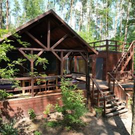 Leśny Domek nad jeziorem Budziszewskim Grzybowo wielkopolska