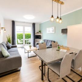 Ferienwohnung-Morgenlicht-in-der-Ferienanlage-Suedblick, hotel em Werdum