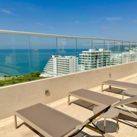 Moderno Apartamento con balcón y espectacular vista al mar en Terraz