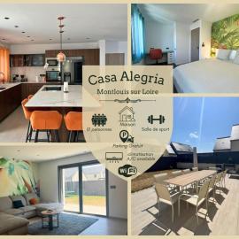 Casa Alegria - Maison neuve climatisée pour 10 pers + salle de sport