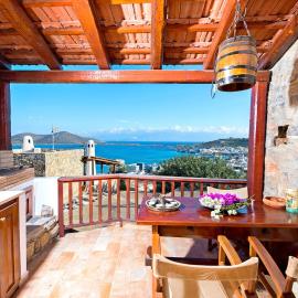 Sea view house Leonidas Sleeps 3 with balcony bbq