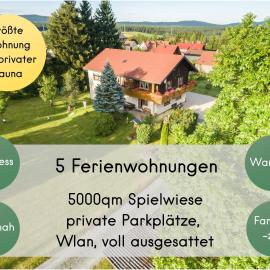 Gästehaus Philipp im Herzen des Fichtelgebirges - 5 Ferienwohnungen, großes Grundstück, Wald und Wiese, Wohnung mit privater Sauna, kostenfreie Parkplätze, WLAN, Hotel in Mehlmeisel