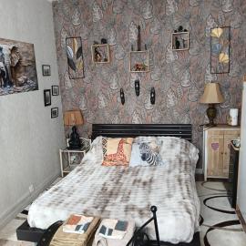 Chambre "Savane Prestige" Esprit Safari Chez Fred, hótel í Gorron