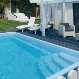 Domek wakacyjny z podgrzewanym basenem i jacuzzi pod gwiazdami, Studnica, Ińsko, "THerapeutica"