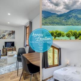 Rive Bleu Charming T2 with Shared Beach, hotel in Doussard