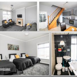 Comfy 2-Bedroom Family & Contractor Home in Bolton with Free Wi-Fi and Street Parking By North West Accommodation