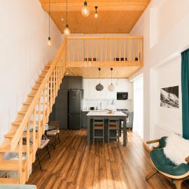 Modern Mezzanine Apartment in Lisi