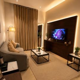 تيوليب للشقق الفندقية - غرفة و صالة و مطبخ و حمام, hotel in Al Khobar