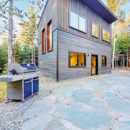 Contemporary retreat with grill, firepit, & patio - walk to beach