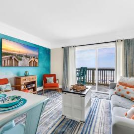 Oceanfront top-floor condo steps from the sand
