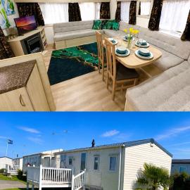 Lyons Robin Hood Caravan in Rhyl-5 min walk to Beach ,FREE Wi-Fi and FREE parking for 4 cars, sleeps up to 8 people-3 bedrooms