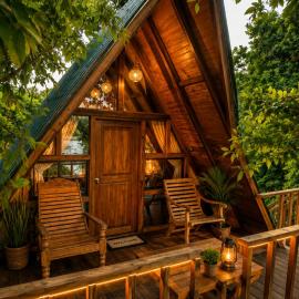 Wilpattu Green Cabin, hótel í Achchamulai