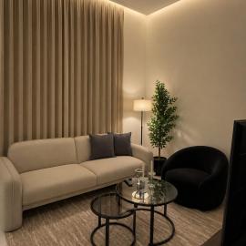 Apartment with a hall and a bedroom, self check-in