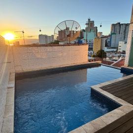 Apartamento com piscina privativa 7 minutos da basílica, ξενοδοχείο σε Aparecida