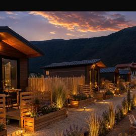 Lean chalet Sea&Mountain view, hotel in Dukat