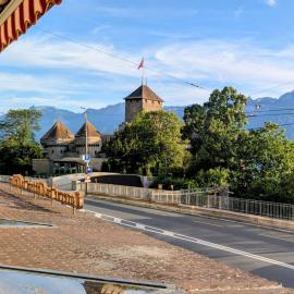 Chillon lake view by MK