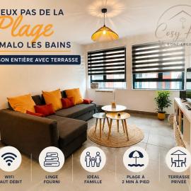 Dunkerque में, होटल Les Embruns de Malo Terrasse 6 Voyageurs