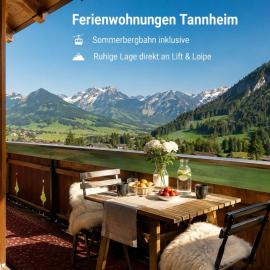 Ferienwohnungen Tannheim - bei Martina Fügenschuh -Sommerbergbahn inklusive - ruhige Lage direkt an Lift & Loipe, hôtel à Tannheim