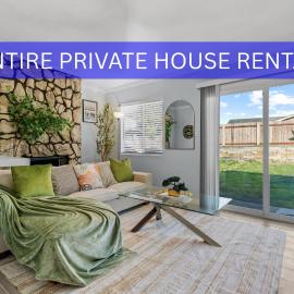 Entire Private House with King Bed, Yard, 5 Bedrooms, 3 Bathrooms, Available Now