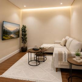 Elegant Apartment with Kitchen & Living Room