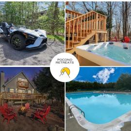 Horizon Hideaway Hot Tub Fire Pit Game Room, hotell i Long Pond