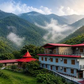 The Ushmaya Lifestyle Wellness Resort Near Rishikesh, hótel í Haridwār