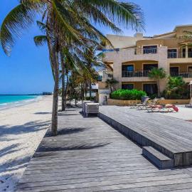 Oceanfront Condo a Block Off 5th in Heart of Playa