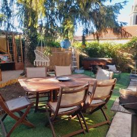 La villa bohème, climatisée avec piscine
