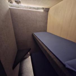 Capsule room with aircon