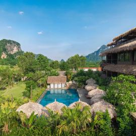 Viesnīca Tam Coc Oasis Resort & Spa pilsētā Ninbina