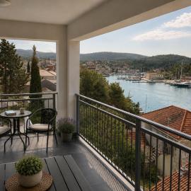 Villa Birke with pool and sea view floor three