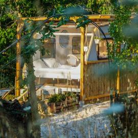 Cherry Tree Caravan, hotel i Podentes