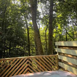 Goldcrest 1-Hot Tub-Woodland Lodges-Carmarthenshire-Tenby, hotel in Carmarthen