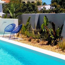 Modern apartment in Estói with shared pool.