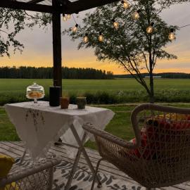 Punainen tupa & hirsisauna peltojen reunalla, hotell sihtkohas Loimaa