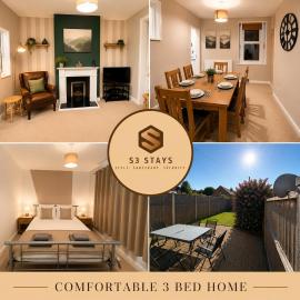 Contractor & Family House Sleeps 8 Free Parking