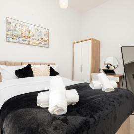 Hunslet에 위치한 호텔 Contractor-Ready 2 Bed Apt by Leeds Docks with Free Parking, Sleeps 6