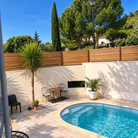 Fleur d 'Oranger - Piscine privative，Roquebrun的飯店