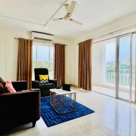 BluO Lake Facing 1BHK NewTown Terrace Garden