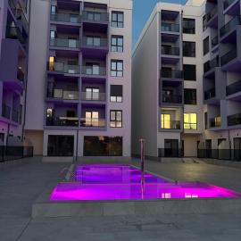 Modern apartment with a pool, 300 meters from the beach